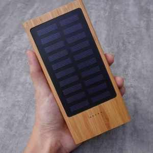 Eco Bamboo Solar 10000mah Powerbank 13