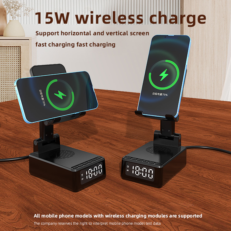 Flexi Wireless Charger Phone Stand Clock 1