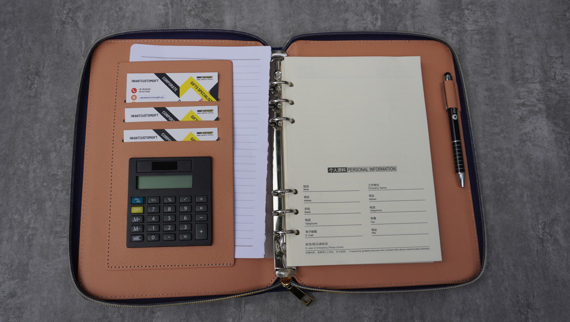 Handheld Mini Leather Filofax box 16