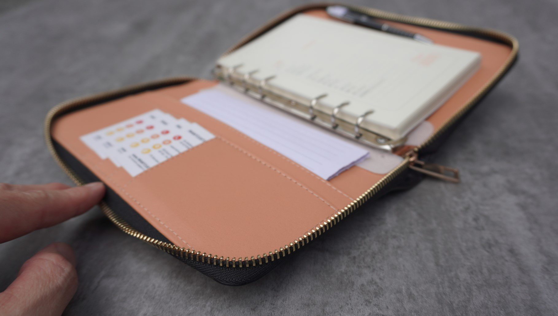 Handheld Mini Leather Filofax box 8