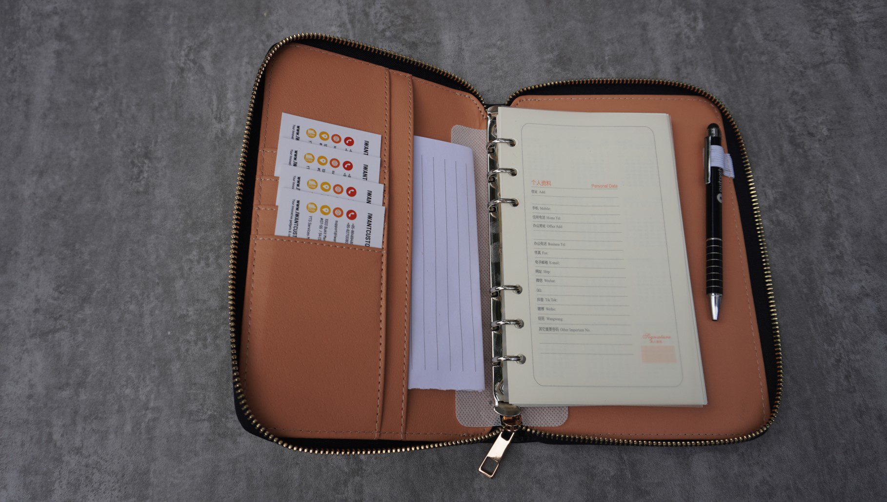 Handheld Mini Leather Filofax box 9