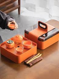 On the Go Carrier Tea Set 4