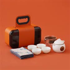 On the Go Carrier Tea Set 6