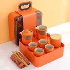 On the Go Carrier Tea Set 8