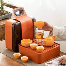 On the Go Carrier Tea Set 9