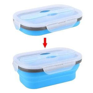 Silicone Collapsible lunch box Cutlery Set 11