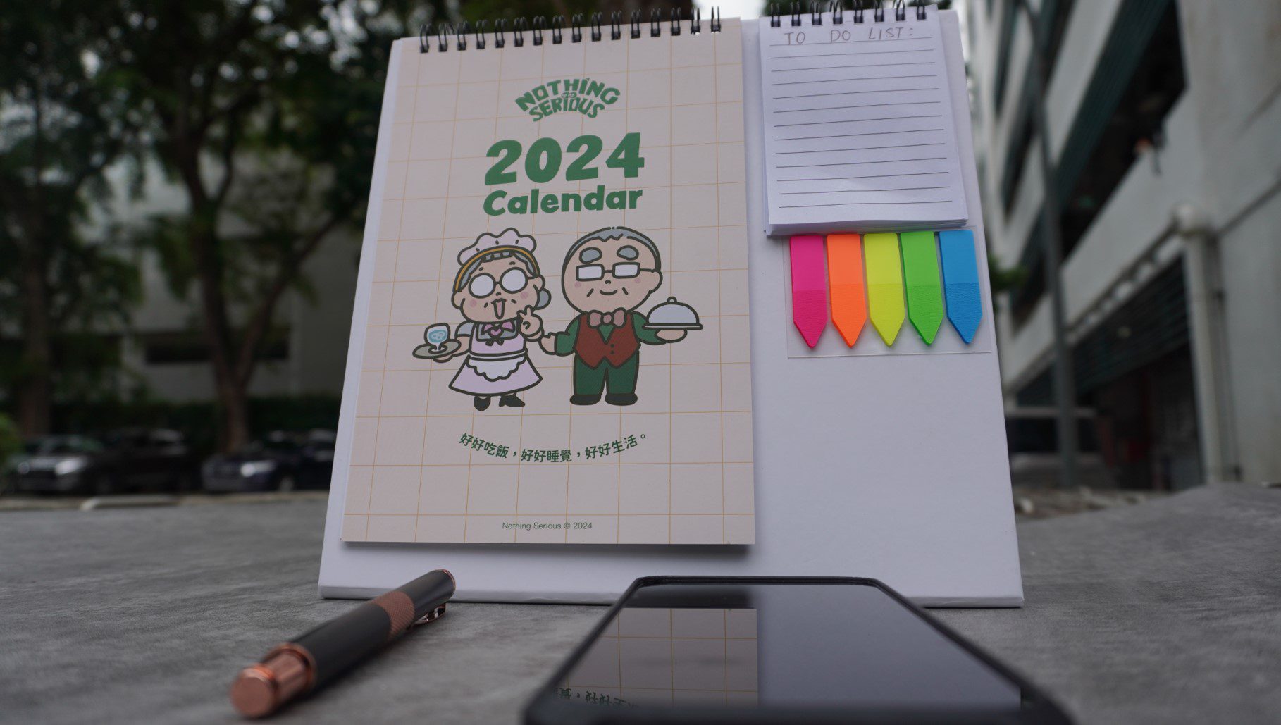 Standee Desktop calendar with Strips 1