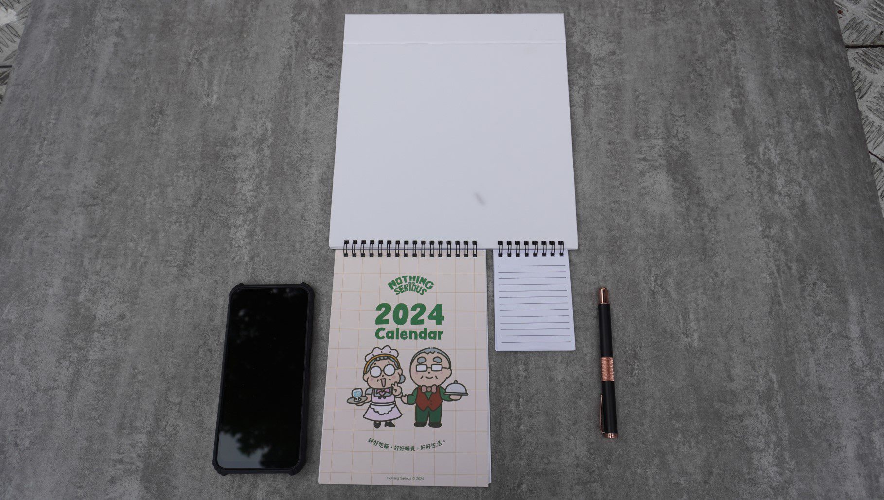 Standee Desktop calendar with Strips 13