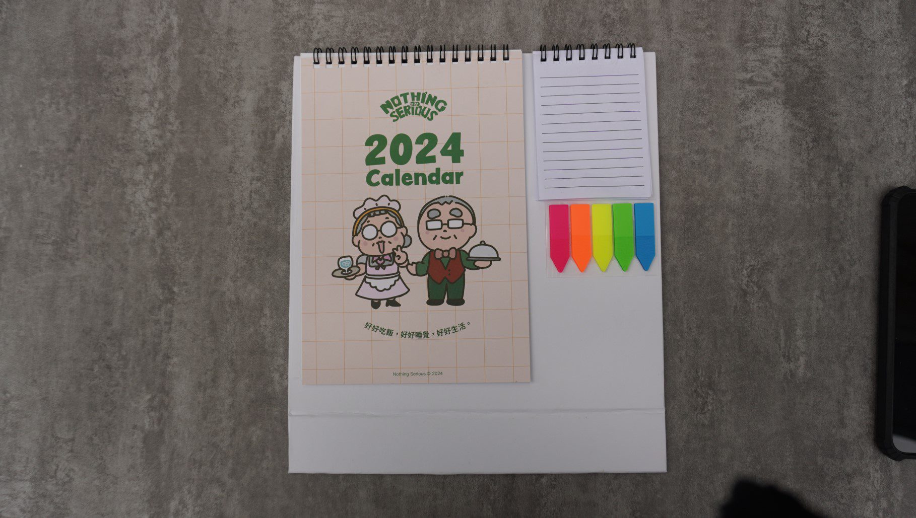Standee Desktop calendar with Strips 14