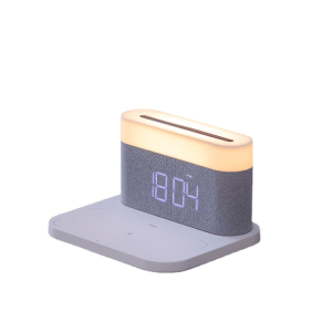 Touch Sensor Light Clock Wireless Charger 3