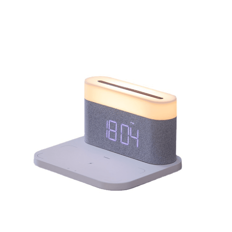 Touch Sensor Light Clock Wireless Charger 3