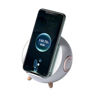 Space Mirror Wireless Charger Smart Clock 10