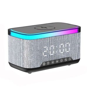 Wireless Charger LED Speaker with Alarm Clock 8
