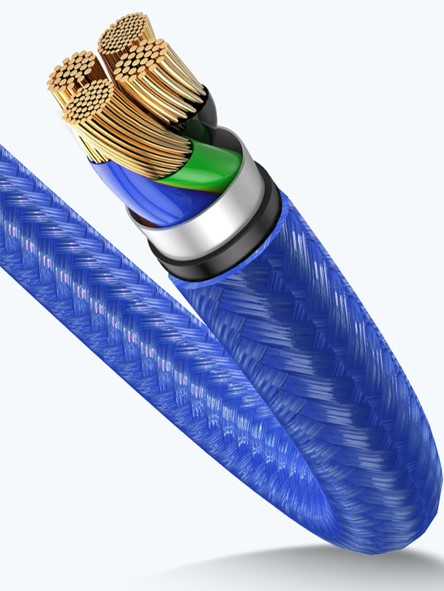 100W Nylon Kevlar Fast Charge Cable 4
