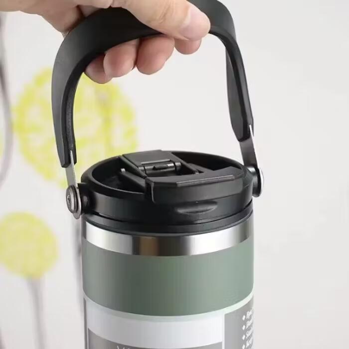 2 Way Flip Stainless Steel Handle Flask 2
