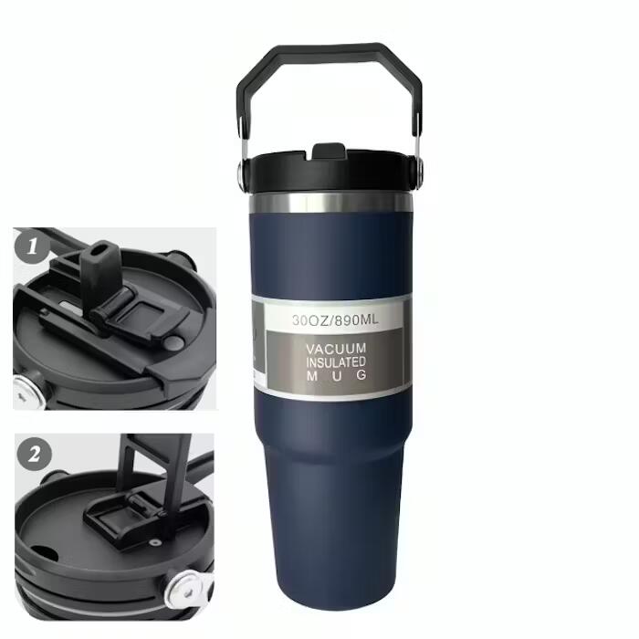 2 Way Flip Stainless Steel Handle Flask 3