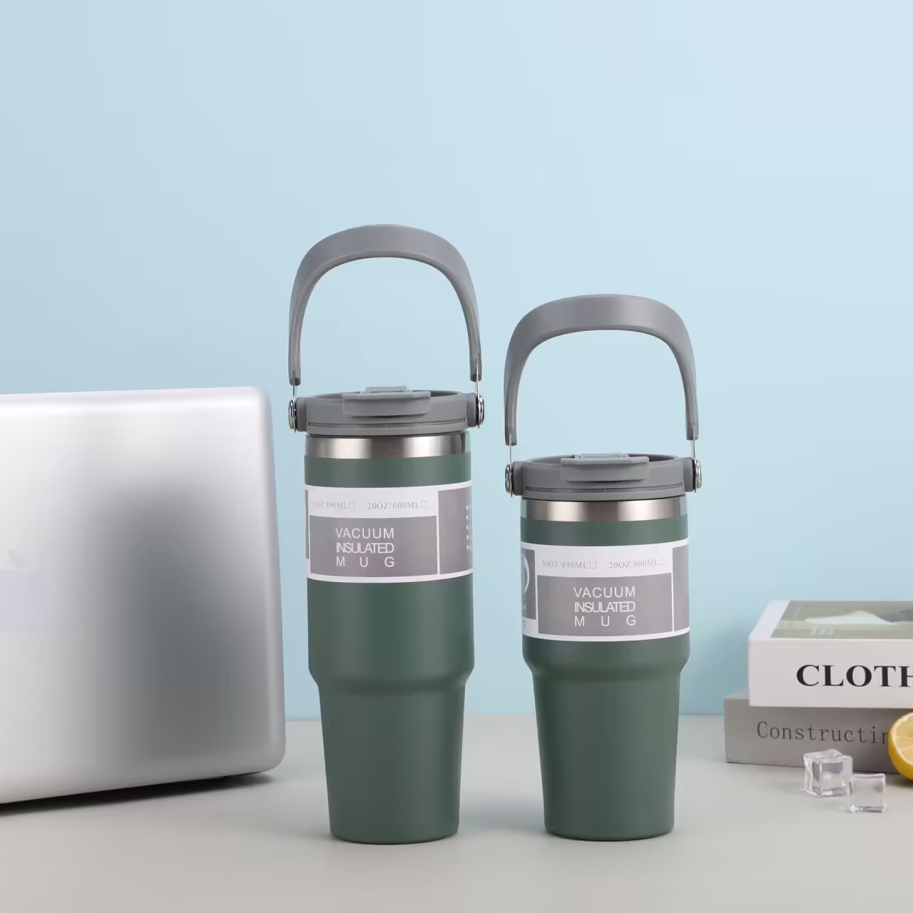 2 Way Flip Stainless Steel Handle Flask 4