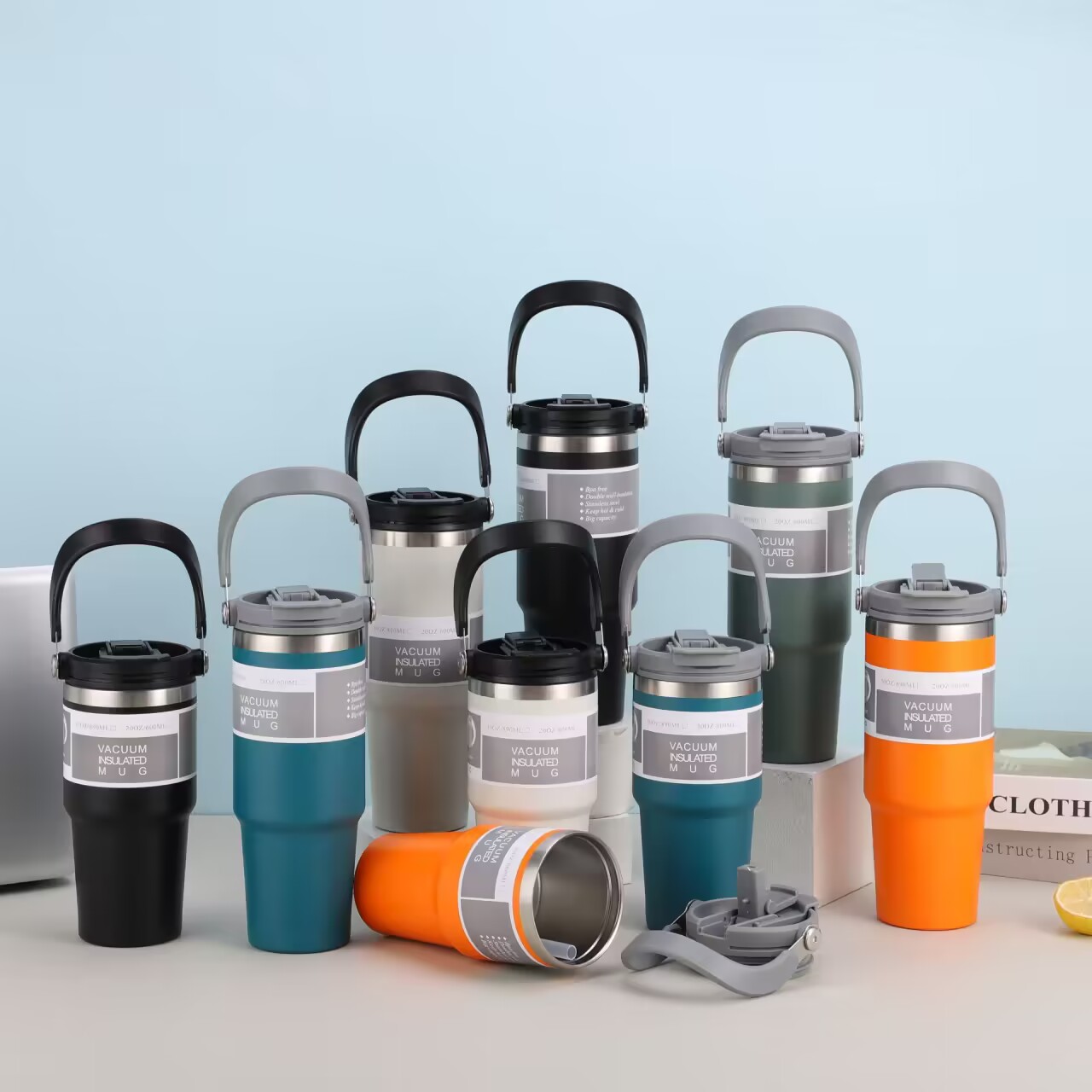 2 Way Flip Stainless Steel Handle Flask 9