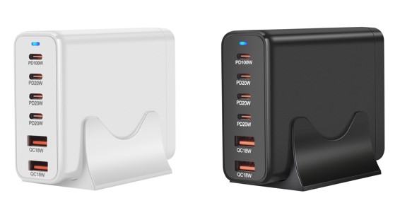 200W Type C PD Fast Charging Standing Wall Plug Adaptor 1