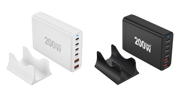 200W Type C PD Fast Charging Standing Wall Plug Adaptor 10