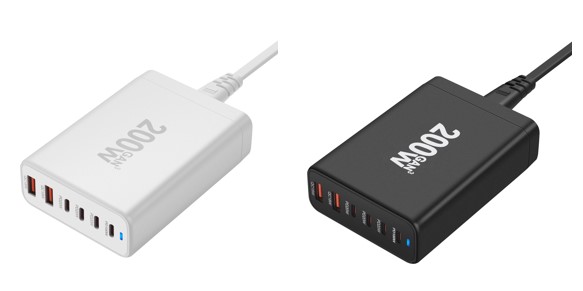 200W Type C PD Fast Charging Standing Wall Plug Adaptor 8