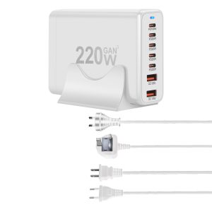 220W GAN Type C Standing Wall Plug Adaptor 5