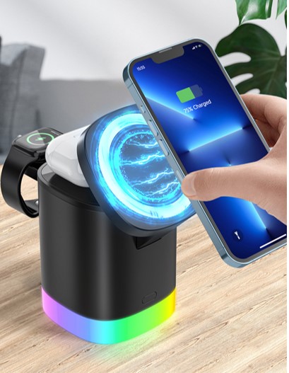 Boxa Illuminated 3 in 1 Fast Wireless Charger 2