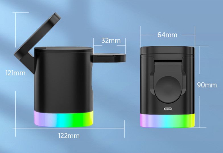 Boxa Illuminated 3 in 1 Fast Wireless Charger 6
