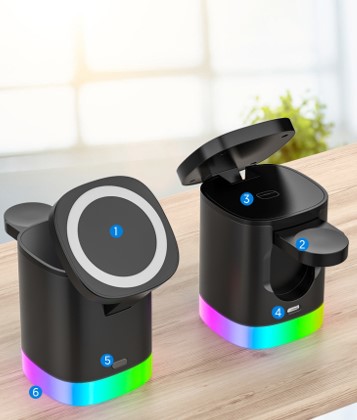 Boxa Illuminated 3 in 1 Fast Wireless Charger 7