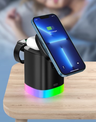Boxa Illuminated 3 in 1 Fast Wireless Charger 8