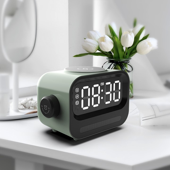 Clock Radio Wireless Charger Speaker 1