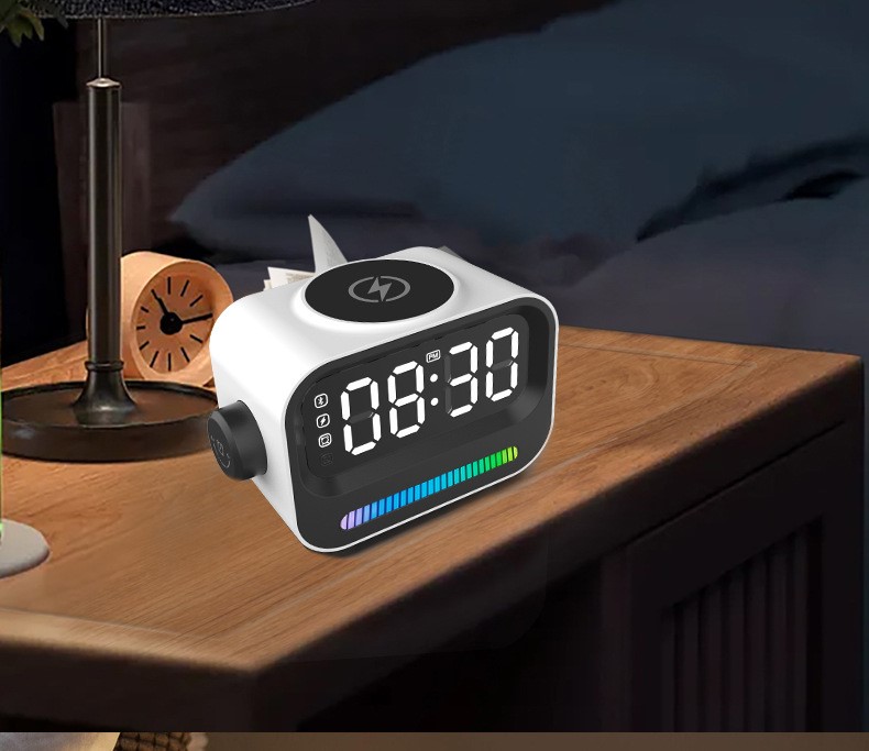 Clock Radio Wireless Charger Speaker 7