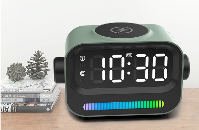 Clock Radio Wireless Charger Speaker 8