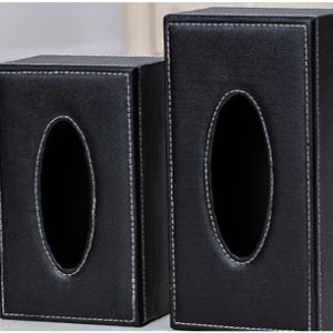 Leather Tissue Box Holder 1