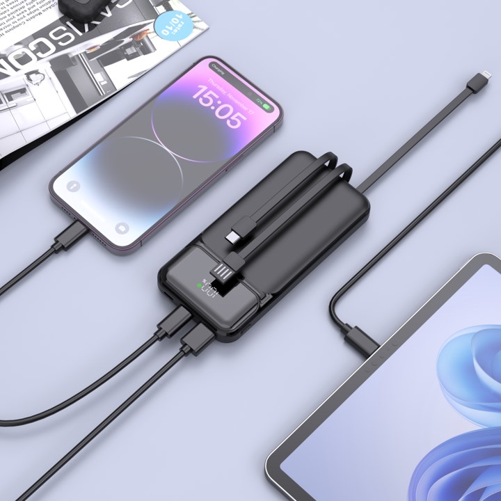 10000mah PW96 Light up In Built Powerbank 5