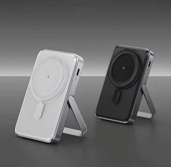 Flip Stand Aluminium 10000mah Wireless Powerbank 1