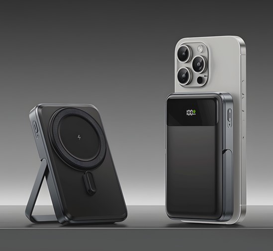 Flip Stand Aluminium 10000mah Wireless Powerbank 2