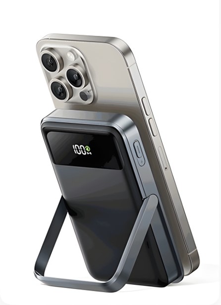 Flip Stand Aluminium 10000mah Wireless Powerbank 9