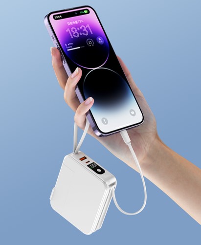 Pastel Wall Plug 10000mah In Built Cable Powerbank 3