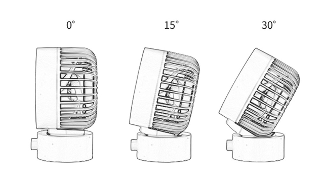 Y8 Table Top Oscillation fan 3
