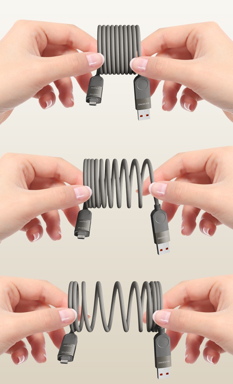 240W Magnetic Coil Smart USB Cable 8