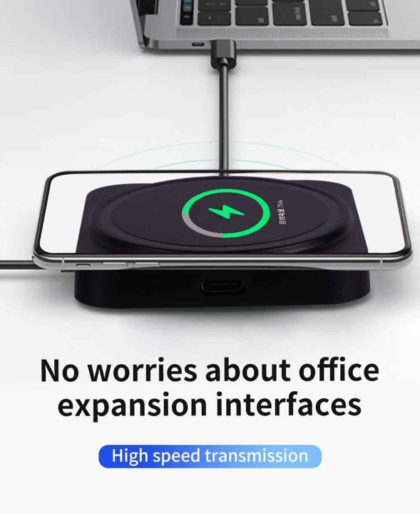 4 in 1 USB C Wireless Charger Hub 7