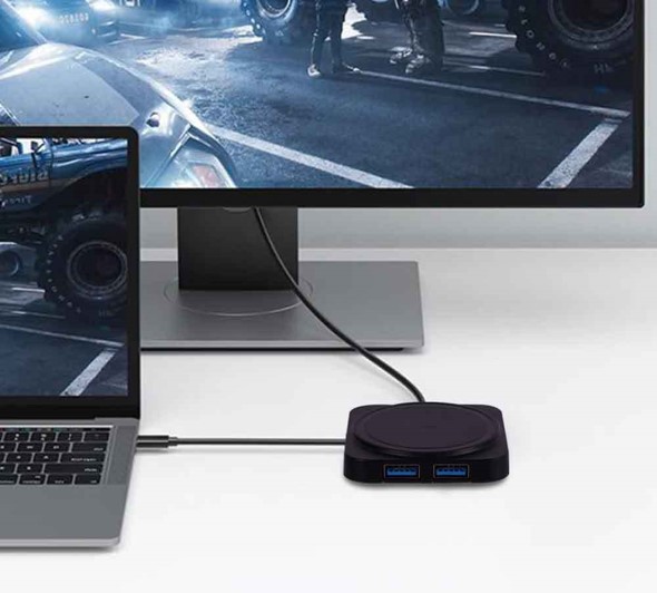 4 in 1 USB C Wireless Charger Hub 9