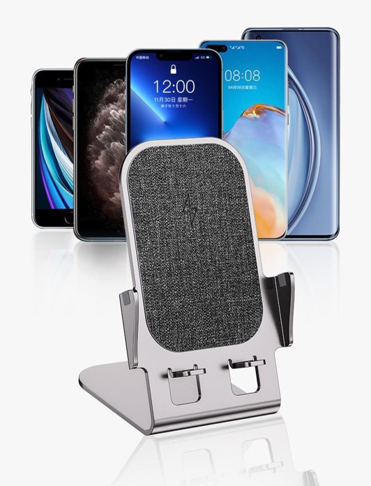 Aluminium Phone Wireless Charger Stand 2