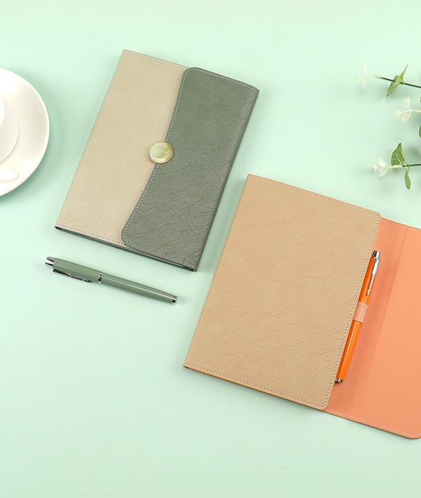 Epoxy Coin Leather Notebook 7