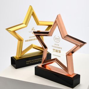 Excellency Star Award Plaques with Base 5