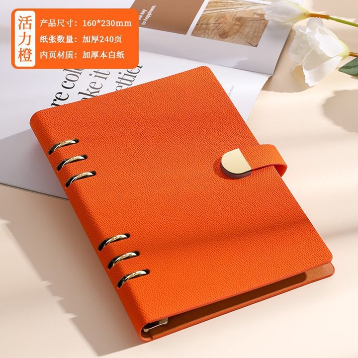 Magneto Ring Binder Leather Notebook 7