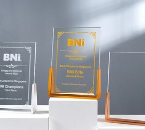 Metallic Acrylic Frame Top Plaque 3