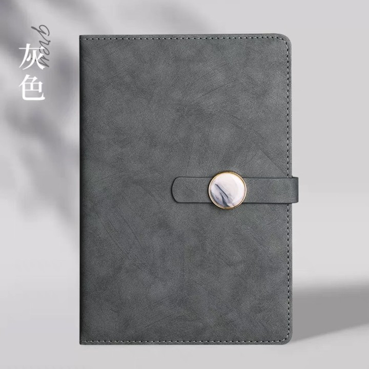 Round Clasp Leather Notebook 2