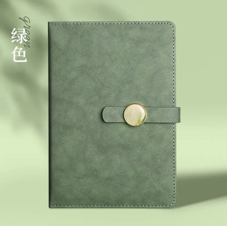 Round Clasp Leather Notebook 3